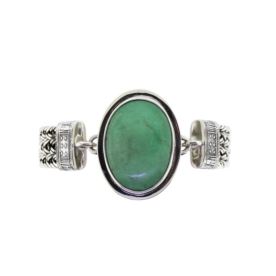 Tabra Connector Bracelet Chain Silver Basket Weave CBR05