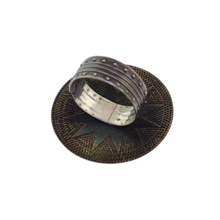 Tabra Vintage Sterling Bronze Turquoise Ring