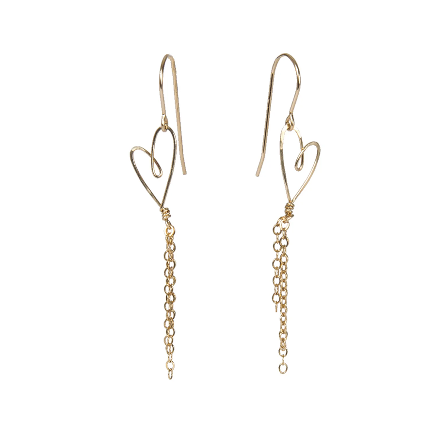 Beth Jewelry Tiny Heart Earrings 14 Kt. Gold Filled