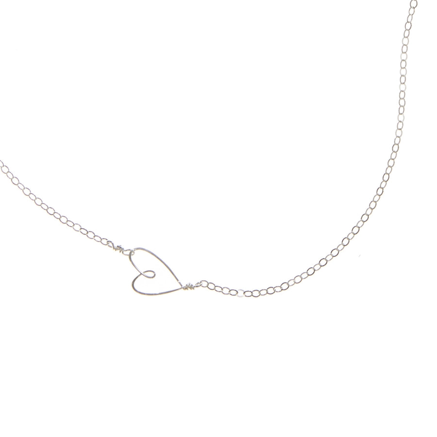 Beth Jewelry Tiny Heart Necklace Sterling Silver