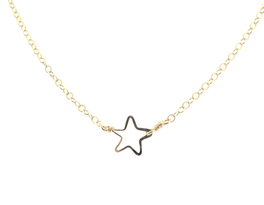 Beth Jewelry Tiny Star Necklace 14 Kt. Gold Fill