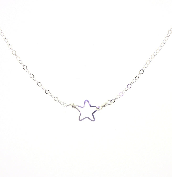 Beth Jewelry Tiny Star Necklace Sterling Silver