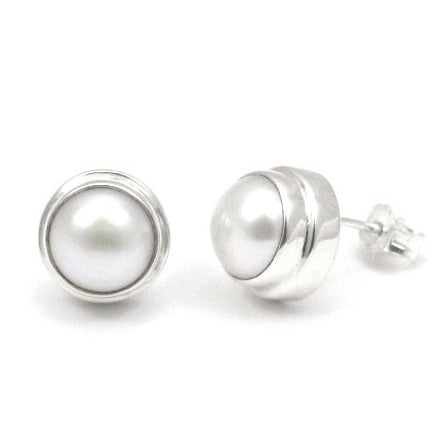Indiri Freshwater Pearl Sterling Silver Post Earrings