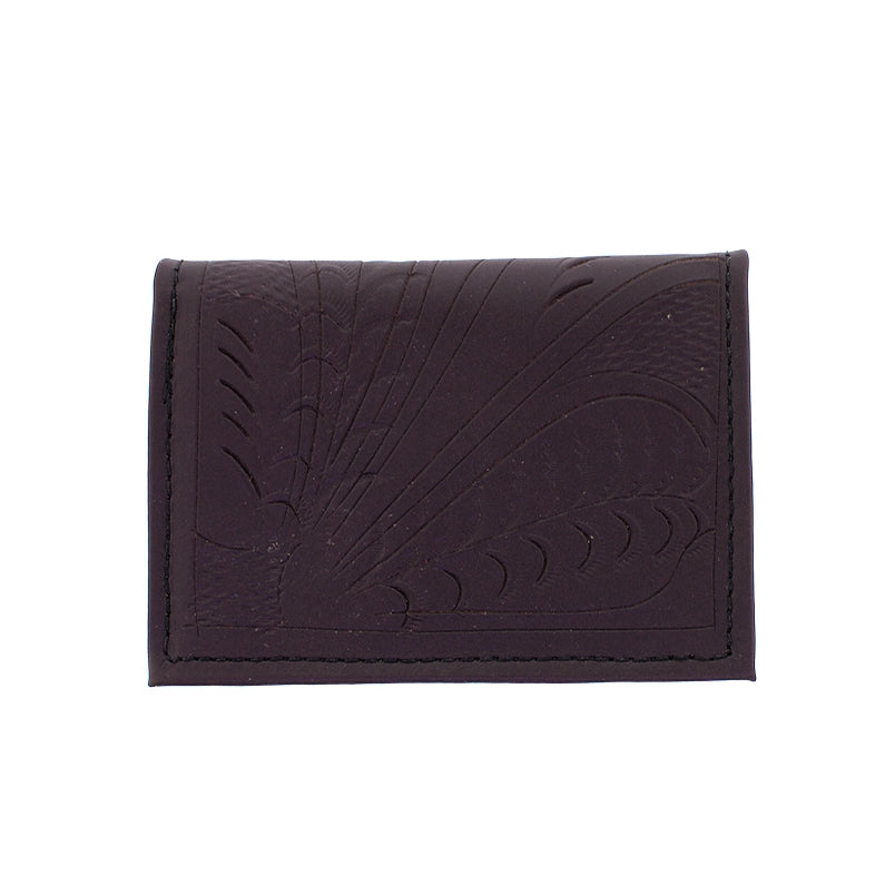 Leaders in Leather Vaquetta Purple Card Holder