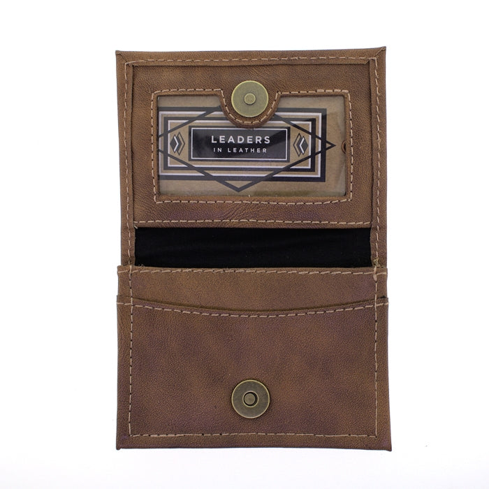 Leaders in Leather Vaquetta Natural Card Holder