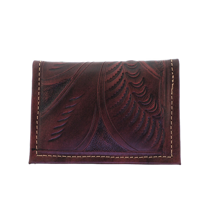 Leaders in Leather Burgundy Red Vaquetta Card Holder