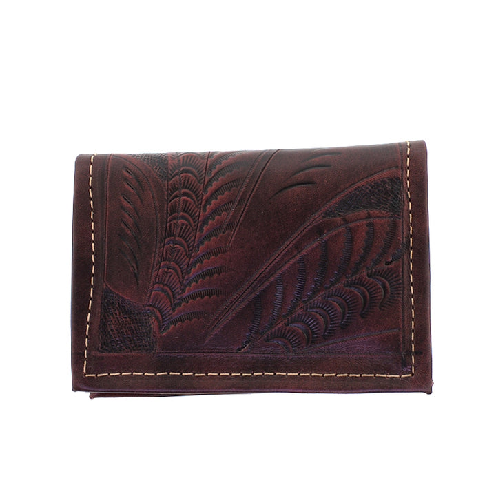 Leaders in Leather Burgundy Red Vaquetta Card Holder