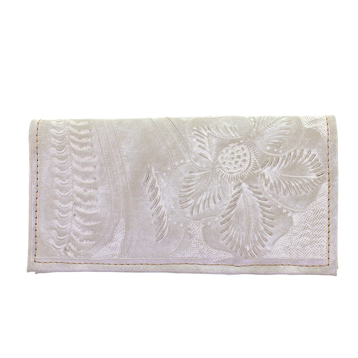 Leaders in Leather Vaquetta Bone Tooled Wallet
