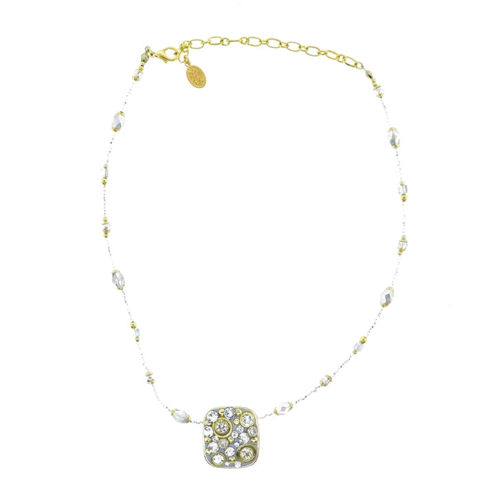 Michal Golan Icicle Collection Square on Beaded Chain