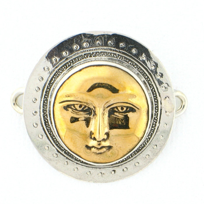 Tabra Bronze Moonface in Silver Emboss - Large