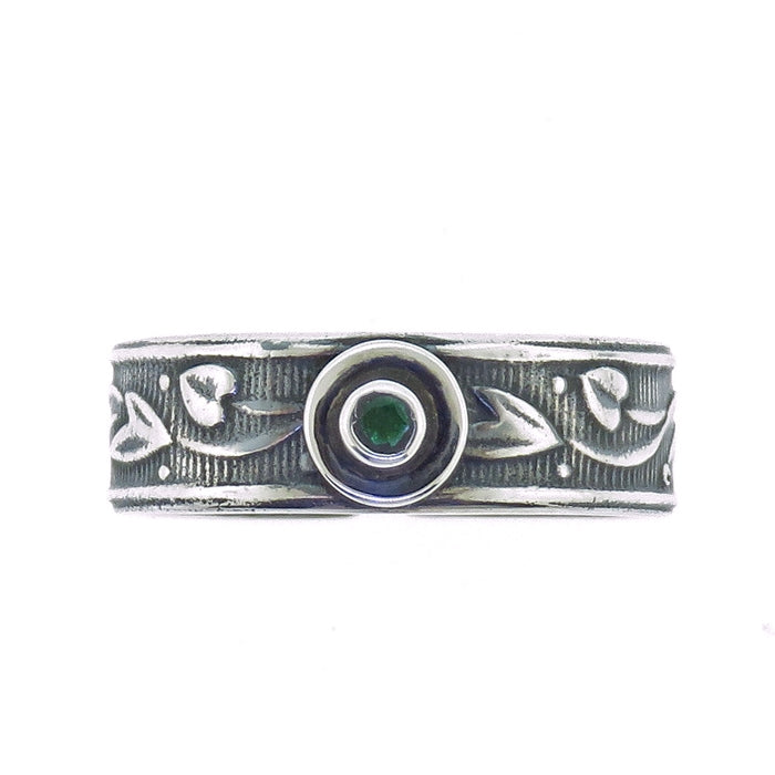 Tabra Sterling Silver Emerald Ring