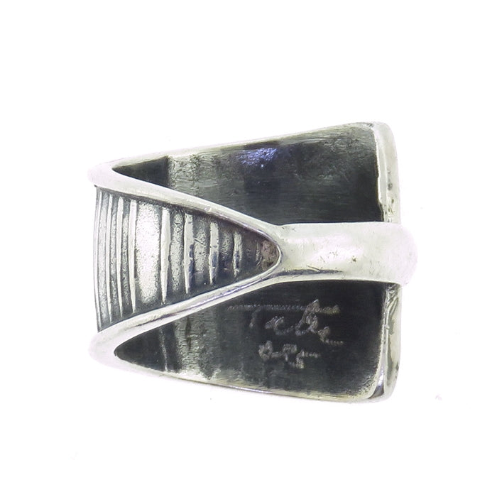 Tabra Silver Tapered Line Ring